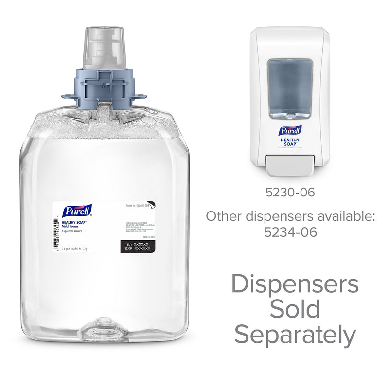 PURELL HEALTHY SOAP Foaming Hand Soap Refill for FMX 20 Dispenser, 2000 ml., 2/Carton (5213-02)