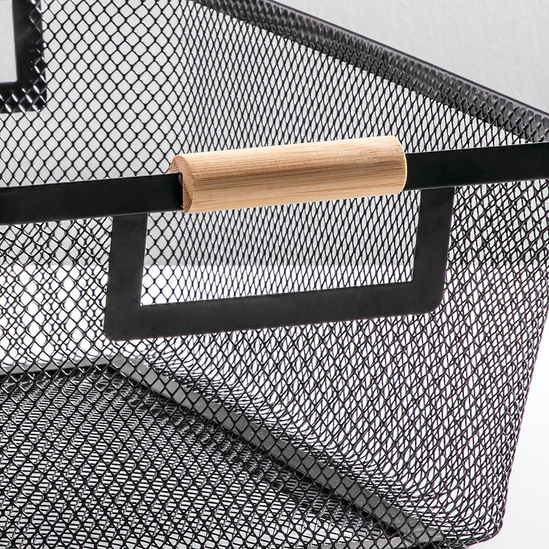 mDesign Steel Organizer, Matte Black (24357W)