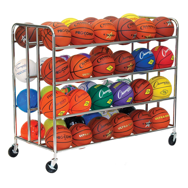 Champion Sports 48-Ball Double Wide Ball Cart