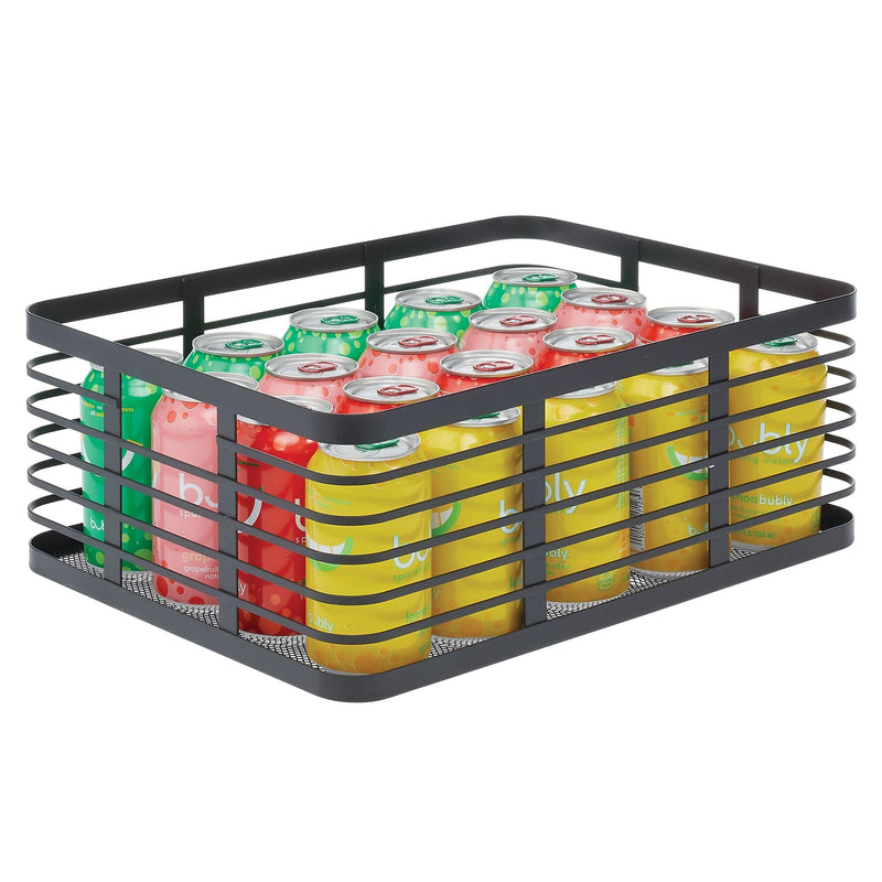 mDesign Steel Organizer, Matte Black (25934)
