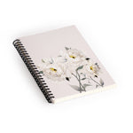 DENY Designs White Peonies 1-Subject Professional Notebooks, 5.5" x 8.25", Dotted, 60 Sheets, Multicolor (81139-NOBS01)