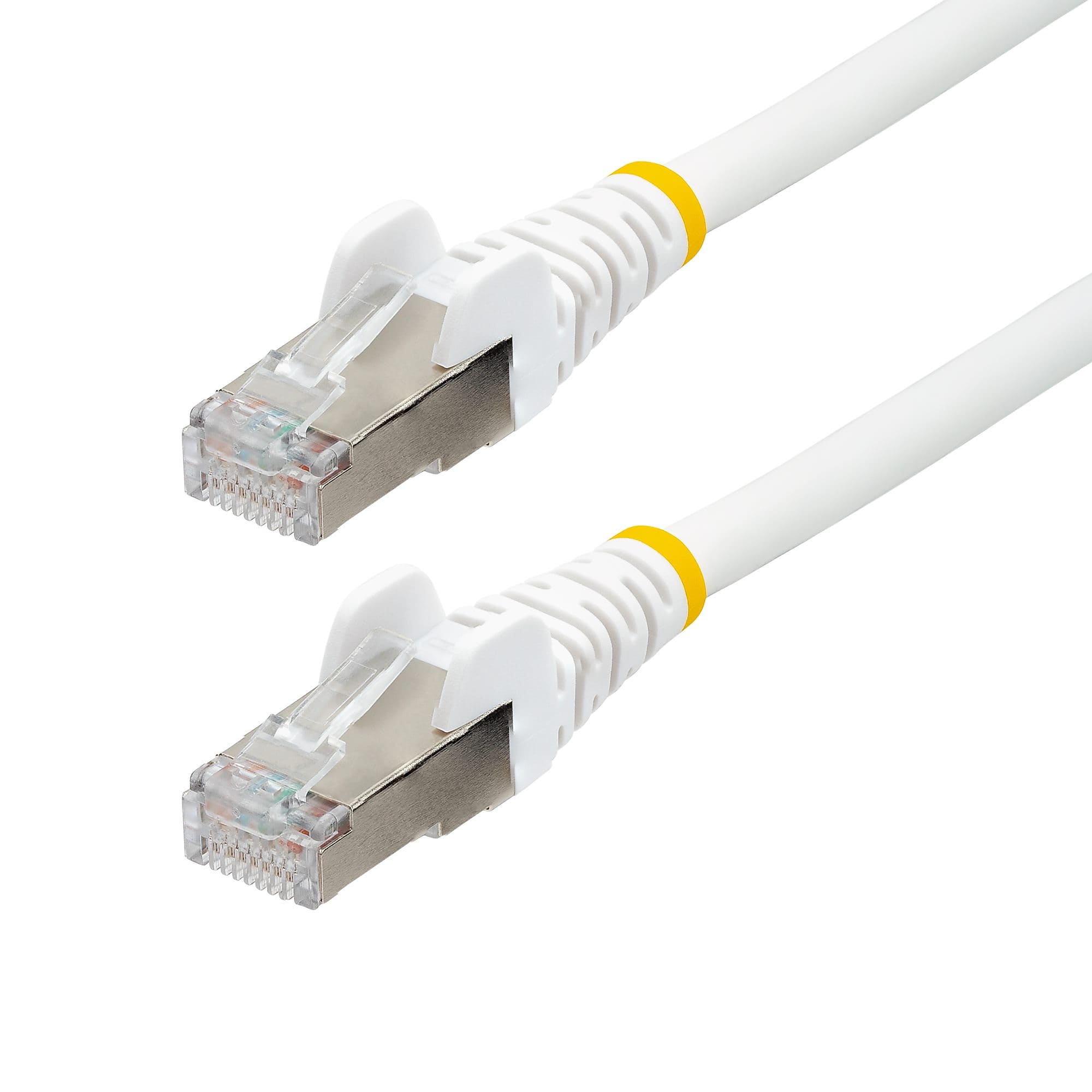 StarTech 75 ft. CAT-6a Ethernet Cable, 27AWG, White (NLWH-75F-CAT-6a-PATCH)