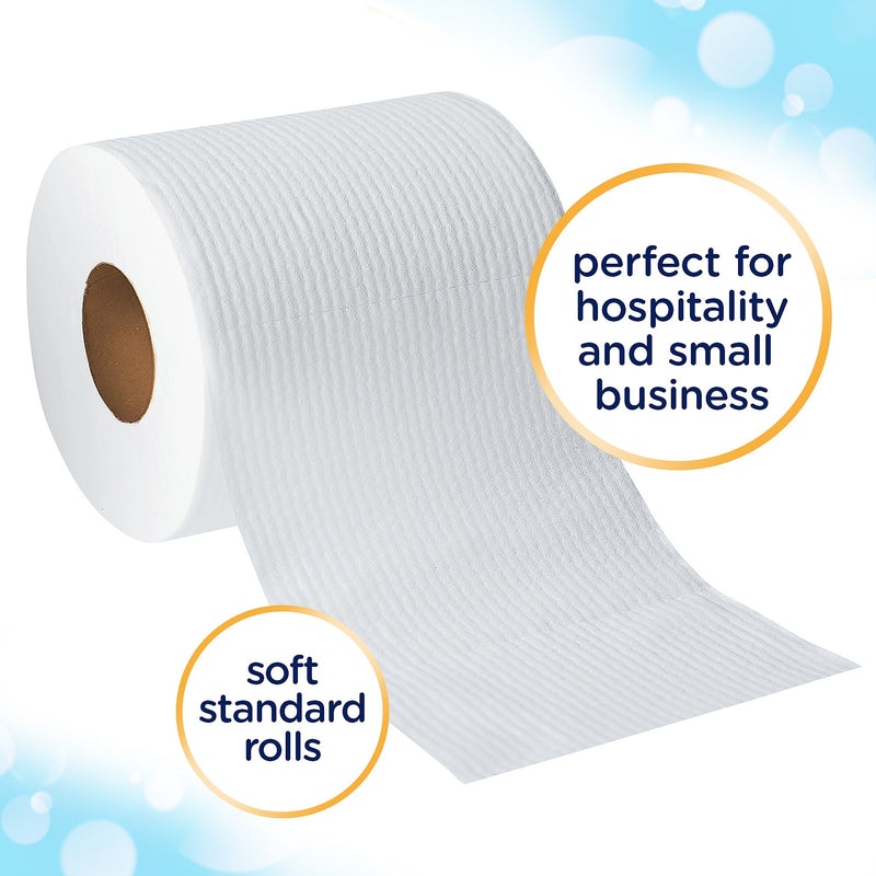 Cottonelle Ultra CleanCare Toilet Paper, 1-ply, White, 170 Sheets/Roll, 48 Rolls/Case (12456)