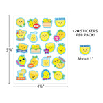 Teacher Created Resources Lemon Smelly Stickers, Multicolored, 120/Pack, 6/Packs/Bundle (TCR9443-6)