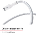 Staples TECH USB-C to USB-A Charging Cable, 6.5 ft., White (ST62338)