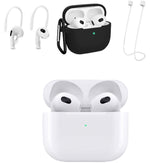 Apple AirPods Wireless Earbuds with Lightning Charging Case and Carrying Case, Bluetooth, White (MPNY3BLK)