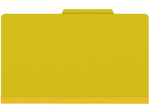 Medical Arts Press Pressboard Classification Folder, 2 Dividers, 2" Expansion, Legal Size, Yellow, 10/Box (DV-T52-26-3YLW)