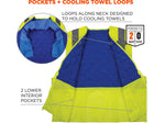 Chill-Its 6668 High-Visibility Safety Cooling Vest, XXL, Lime (12716)