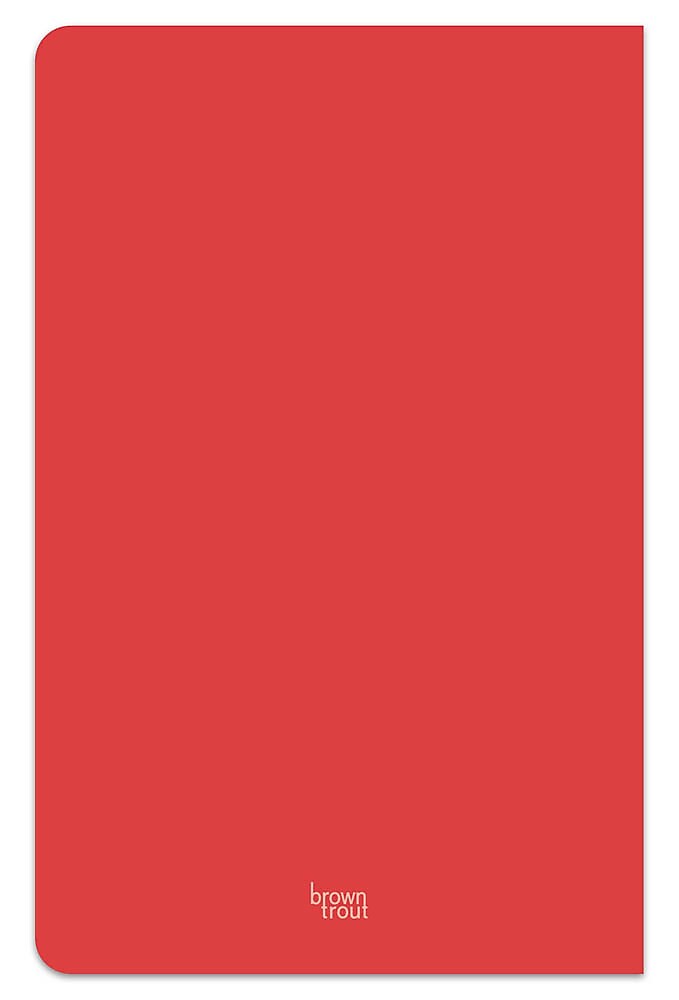 BrownTrout Pantone Soft Cover Journal,  5.25" x 8.25", Red, 192 Pages (9781975480561)
