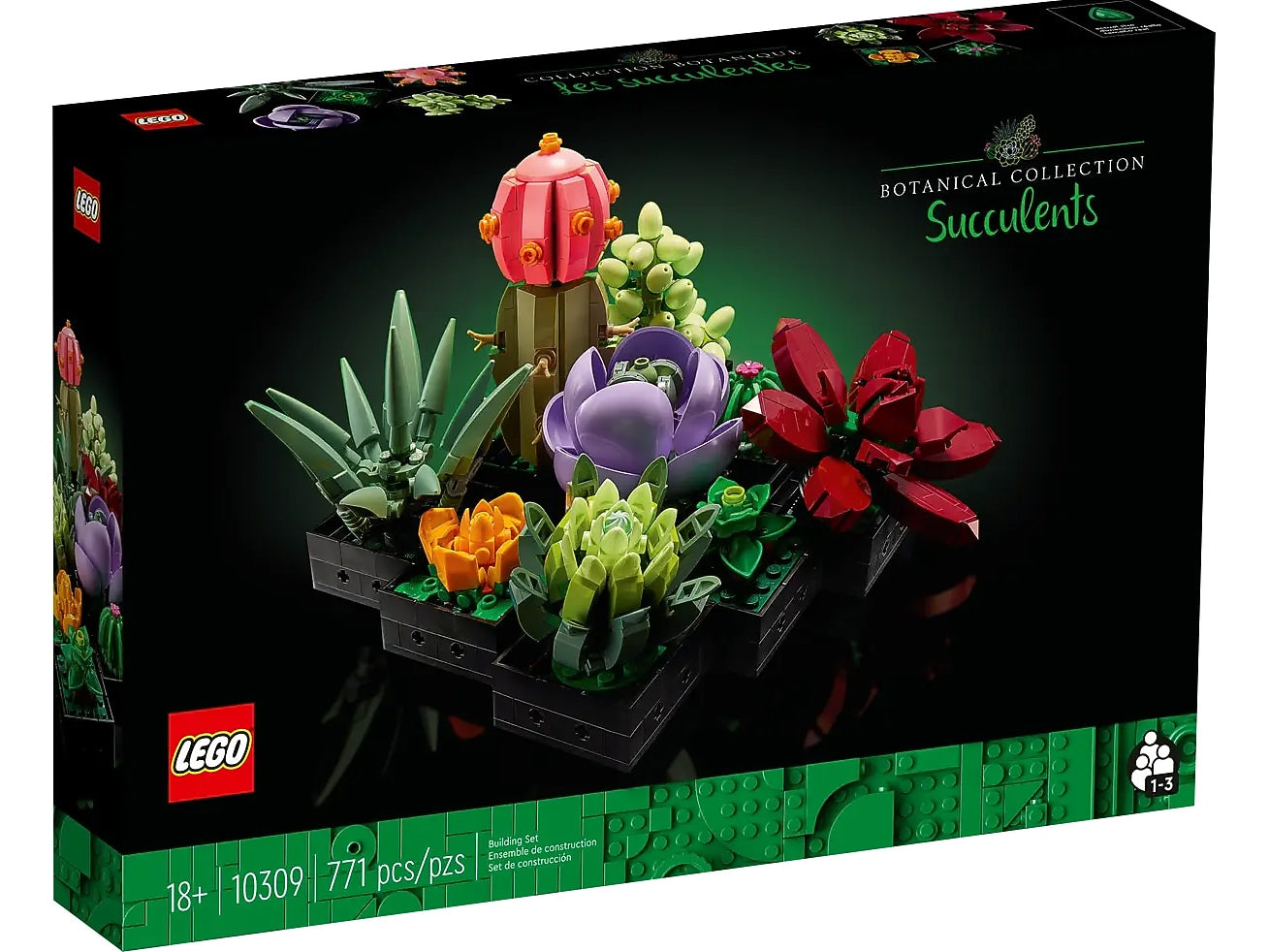 LEGO Icons Botanical Collection Succulents, 771 Pieces (10309)