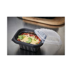 Pactiv Evergreen EarthChoice Entree2Go Takeout Container, 12 oz, 5.65 x 4.25 x 2.57, Black, Plastic, 600/Carton