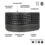 Logitech Ergo Series Wave Keys For Business Ergonomic Keyboard (920-012058)