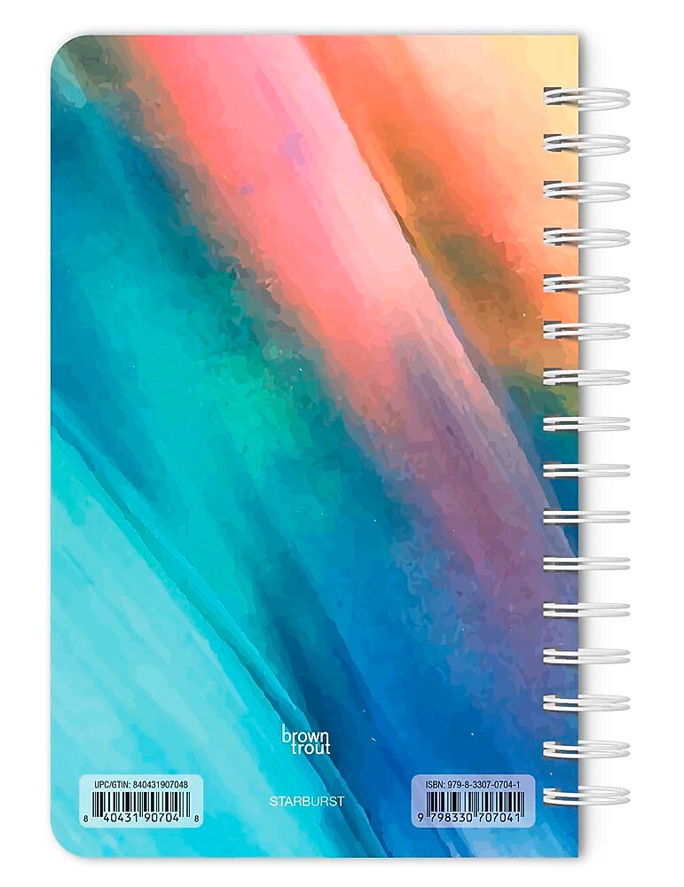 BrownTrout Starburst Hardcover Journal, 5.25" x 8.25", Multicolored, 192 Pages (9798330707041)
