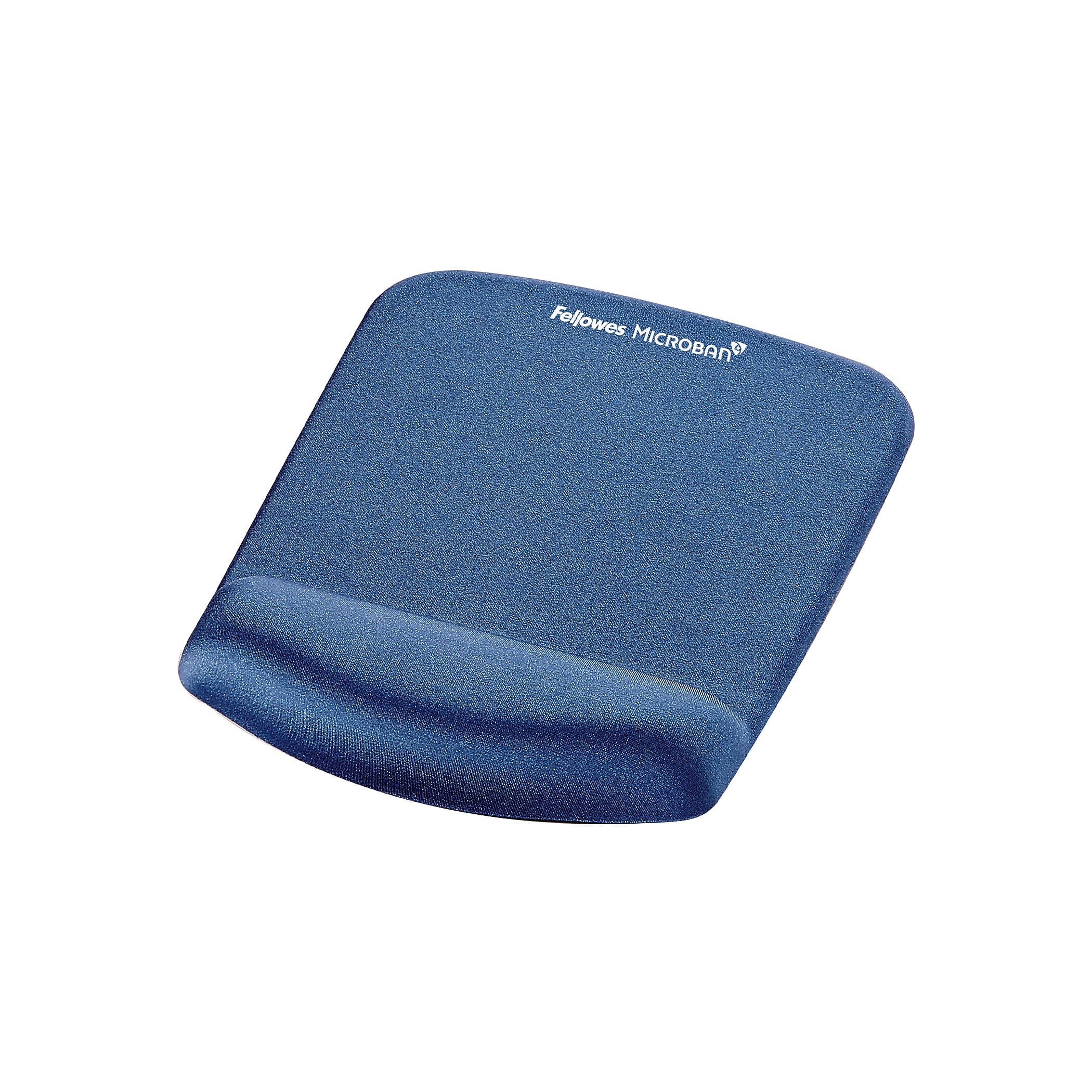 Fellowes PlushTouch Foam Non-Skid Mouse Pad/Wrist Rest Combo, Blue (9287301)