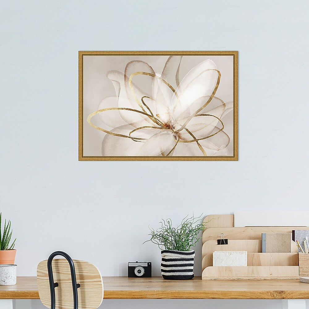 Amanti Art Transparent Beauty III (Floral) by Eva Watts Framed Canvas Wall Art Print, 23" x 16" (A42675040764)