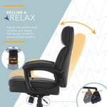 Click365 Classic Ergonomic Bonded Leather Swivel Executive Chair, Black (CCHR10022B)