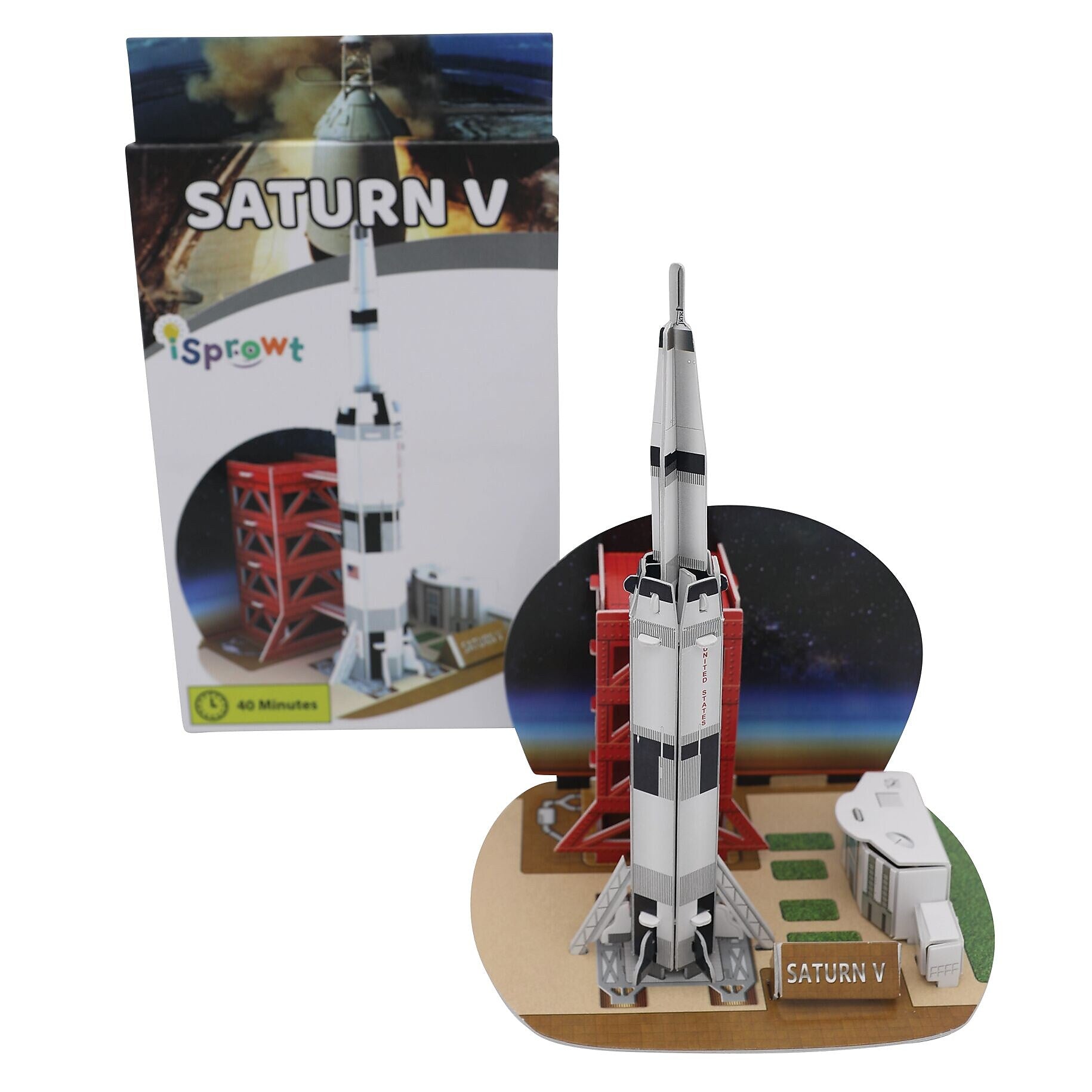 iSprowt Saturn V 3D Mini Kit, Assorted Colors (SATURNV291)