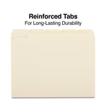 Staples 30% Recycled Reinforced File Folders, 1/5-Cut Tab, Letter Size, 100/Box (ST509000/509000)