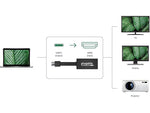 Plugable USB C to HDMI Video Adapter, Male to Female, Black (USBC-THDMI)