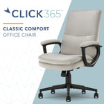 Click365 Ergonomic Velvet Swivel Executive Chair, Gray (CCHR10024C)