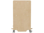 Flash Furniture Bright Beginnings Mobile 3-Tier Storage Cart, 25"H x 16"W x 16"D, Natural Birch Plywood (MK-KE24084-GG)