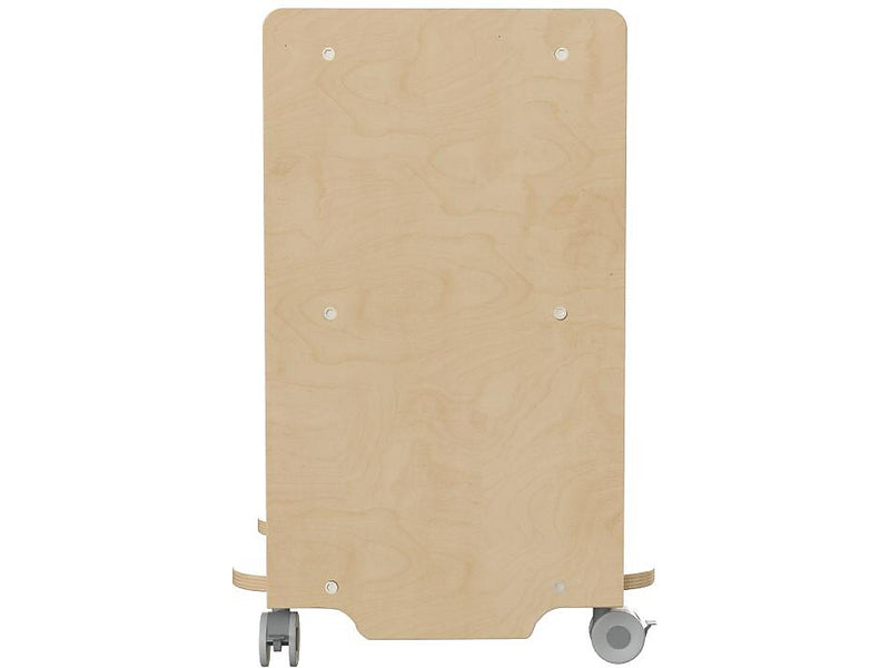 Flash Furniture Bright Beginnings Mobile 3-Tier Storage Cart, 25"H x 16"W x 16"D, Natural Birch Plywood (MK-KE24084-GG)
