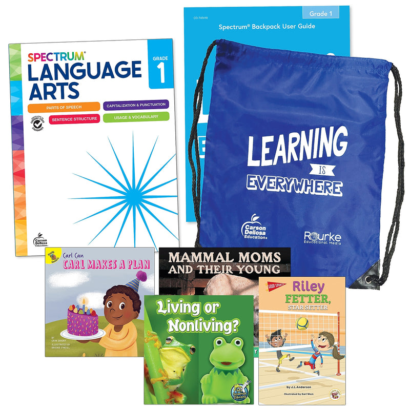Spectrum Language and Literacy Backpack, Grade 1 Workbook, 6/Set (CD-745410)