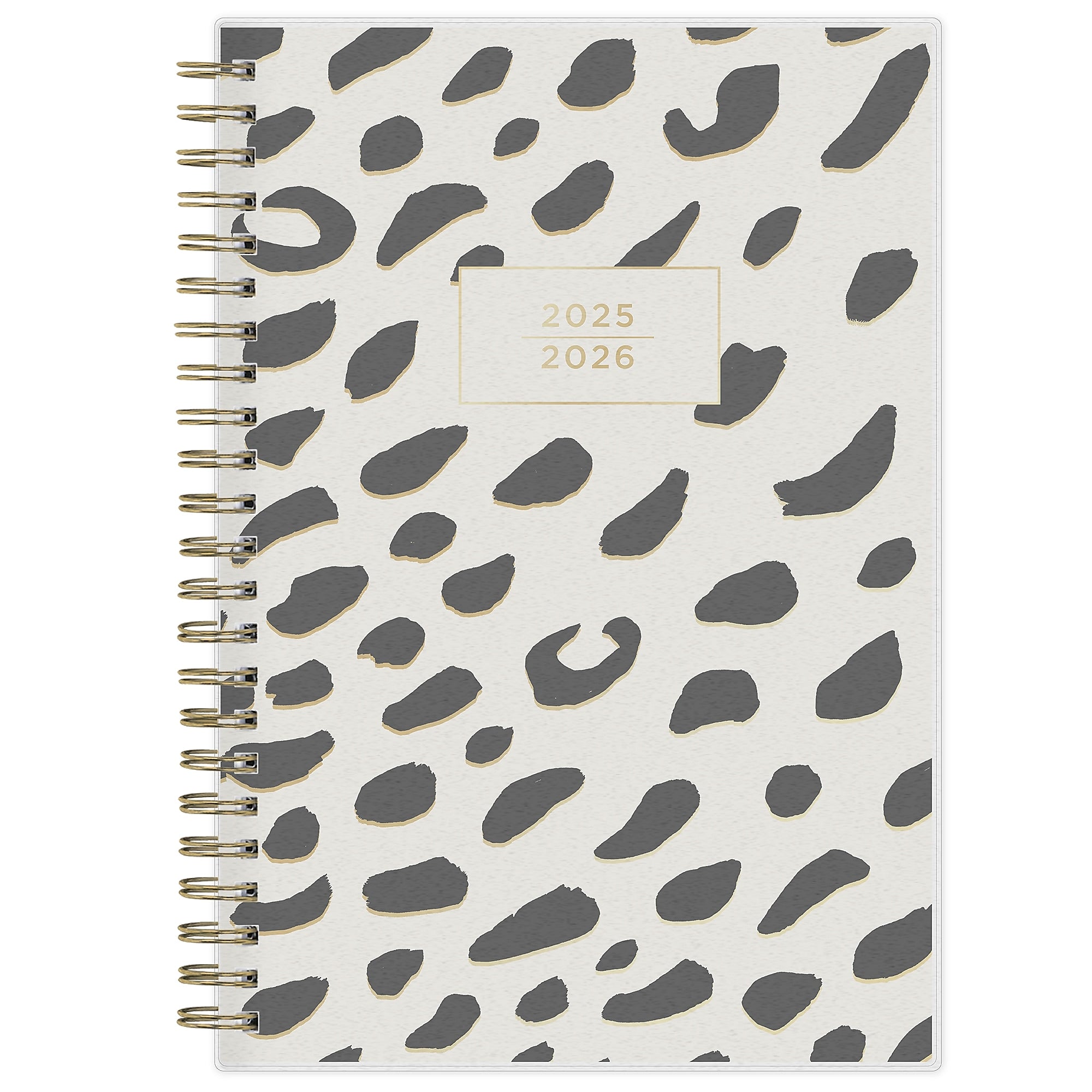 2025-2026 Blue Sky Leopard 5" x 8" Academic Year Weekly & Monthly Planner, Plastic Cover, Multicolored (149047-A26)