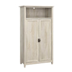 Sauder Edge Water 60"H Storage Cabinet with 5 Shelves, Chalked Chestnut (434766)