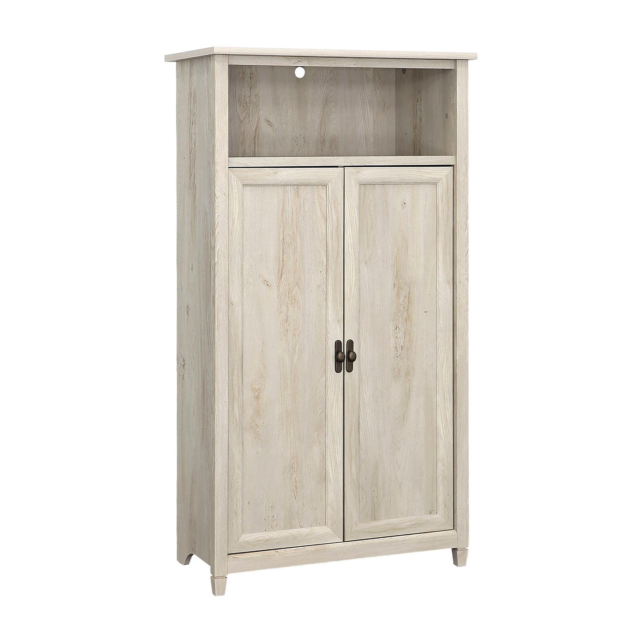 Sauder Edge Water 60"H Storage Cabinet with 5 Shelves, Chalked Chestnut (434766)