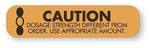 Dosage Information Label, 1-5/8" x 3/8"