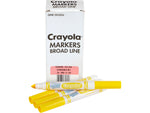 Crayola Kids' Marker, Conical Tip, Yellow, 12/Pack, 6 Packs/Carton (58-7800-034CT)