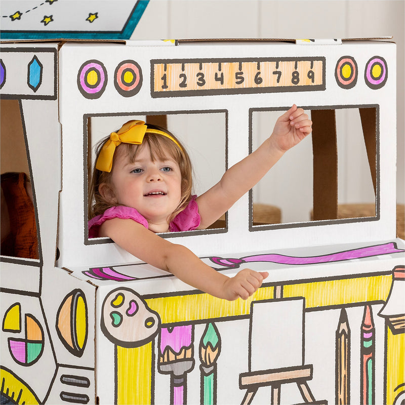 Bankers Box At Play School Bus Playhouse Kit (100016912)