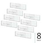iDESIGN Expandable 8-Piece Plastic Drawer Dividers, Clear (29075M8)