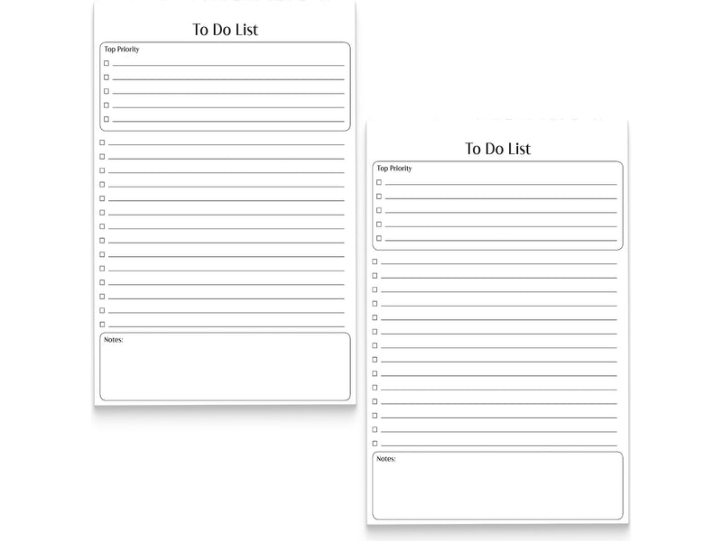 Better Office To-Do List Notepad, 5.5" x 8.5", Ruled, White, 50 Sheets/Pad, 2 Pads/Pack (25834-2PK)