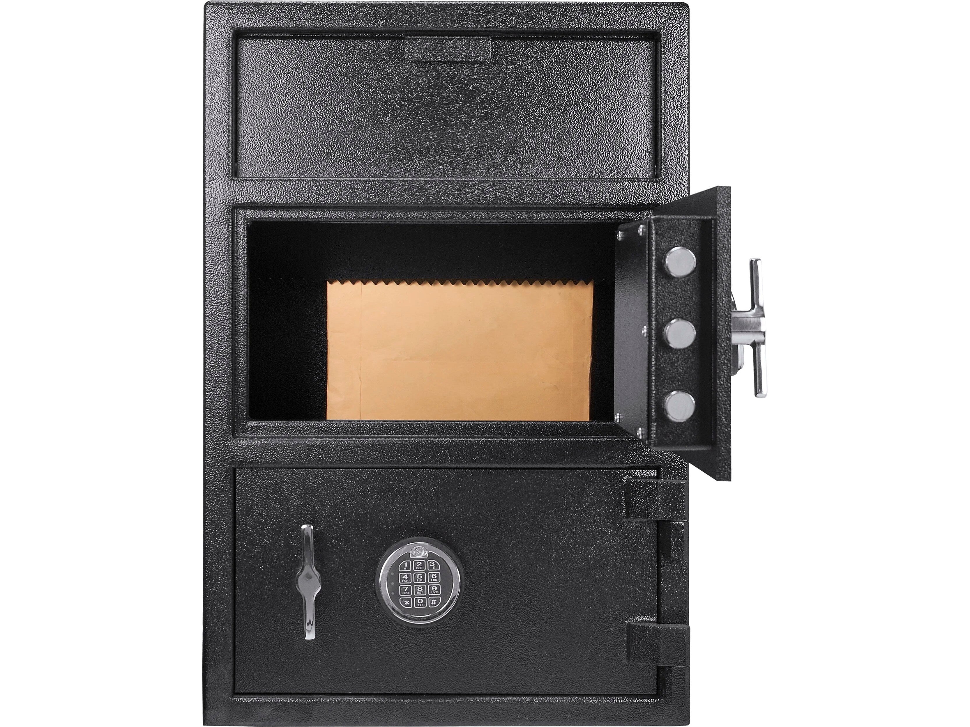 Barska Dual-Compartment Steel Depository Safe with Keypad Lock, 1.6/2 cu. ft. (AX13312)