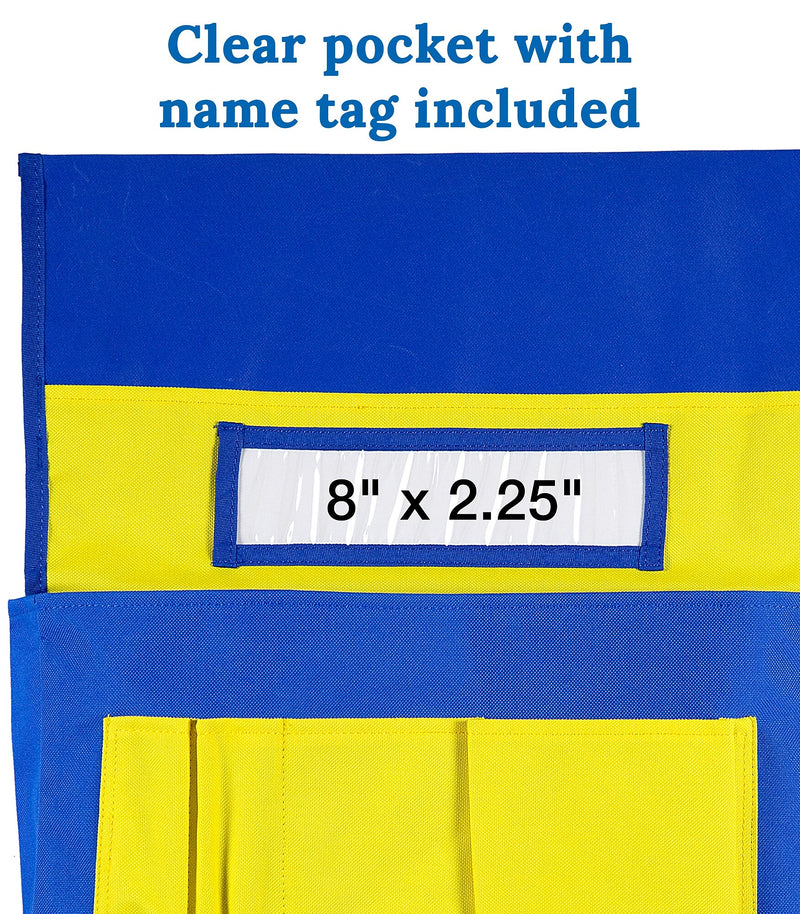 Carson Dellosa Education Yellow and Blue Chairback Buddy, 6 Pack