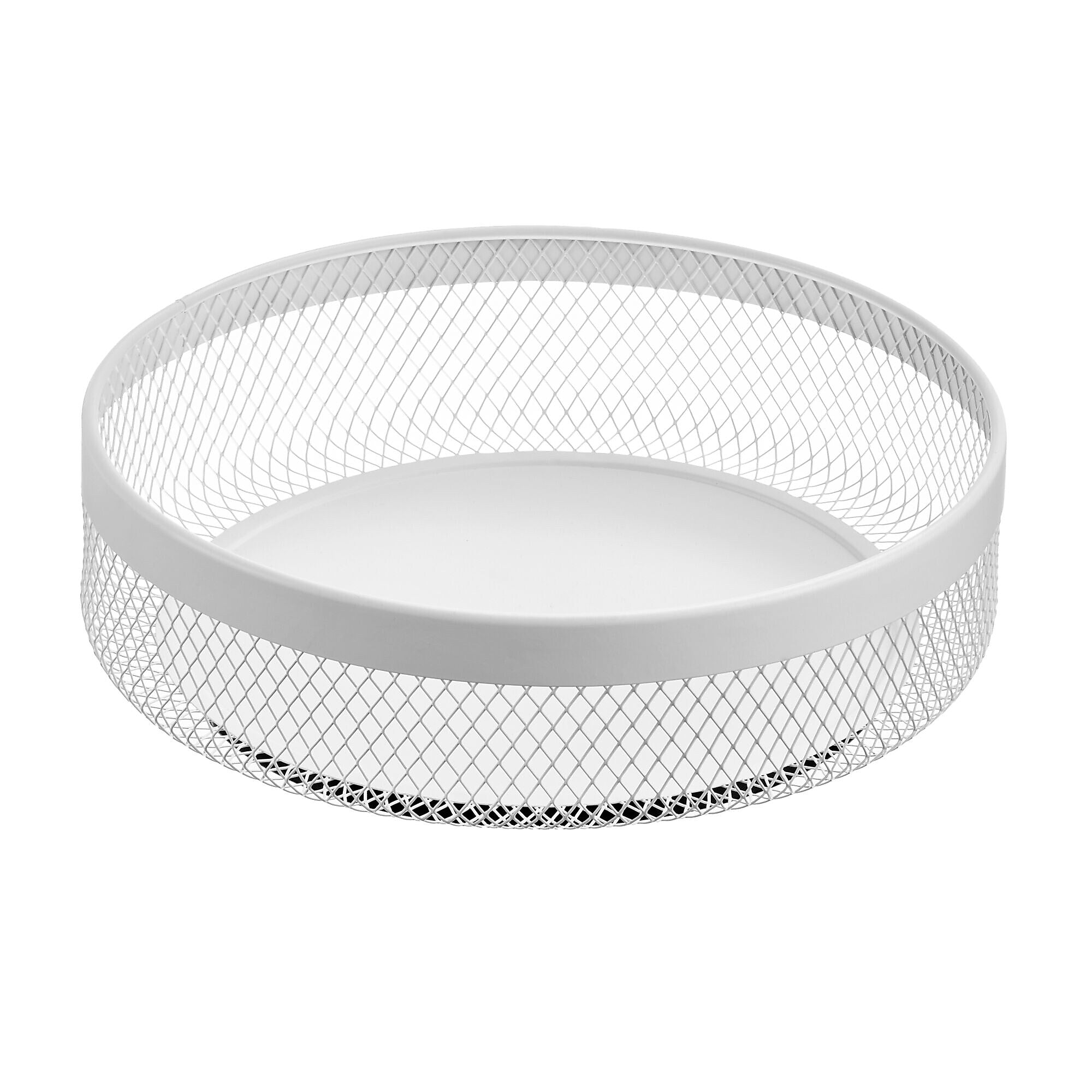mDesign Metal Organizer, Matte White (25964)