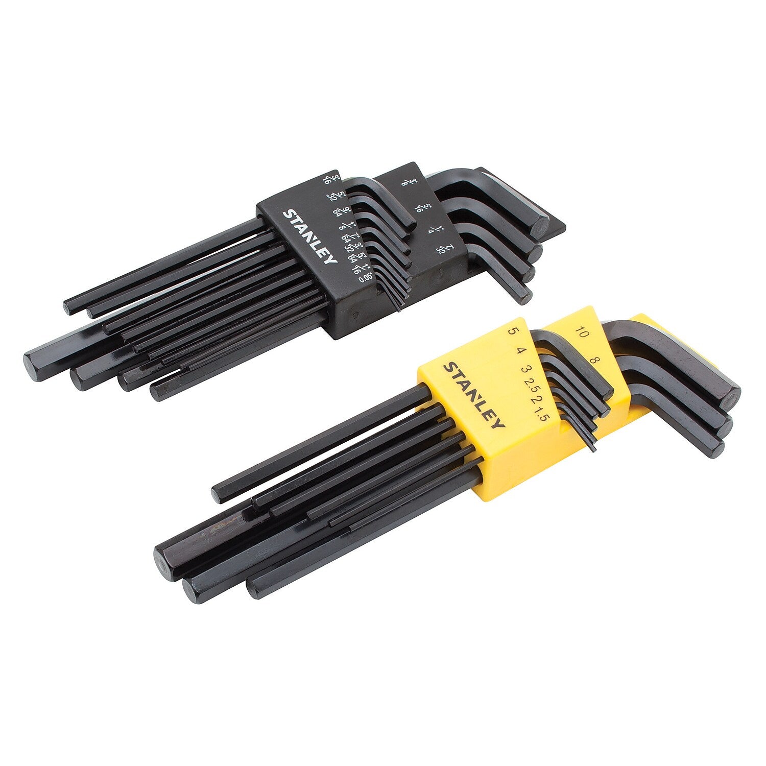 Stanley Long-Arm Metric & SAE Hex Key Propeller Turner Set, 22 Pieces (85-753)