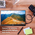 Acer PM161Q 15.6" 60 Hz LED Monitor, Black (UM.ZP1AA.A01)
