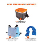 Chill-Its 6671 Heat Stress Prevention Personal Protection Kit, One Size, 4 Pieces/Kit (12339)