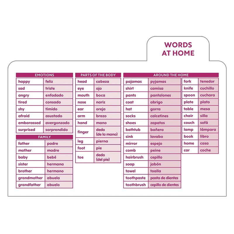 Carson Dellosa Education Spanish Flash Cards, 216/Pack (CD-734109)
