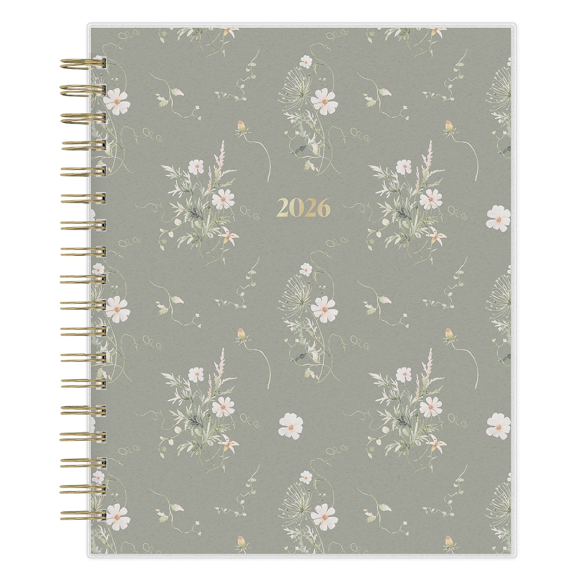 2026 Blue Sky The Everygirl Rue 8" x 10" Calendar Year Daily & Monthly Planner, Plastic Cover, Olive (152789)
