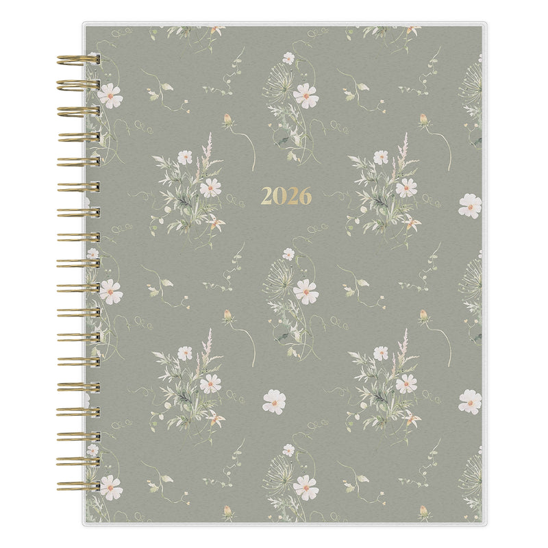2026 Blue Sky The Everygirl Rue 8" x 10" Calendar Year Daily & Monthly Planner, Plastic Cover, Olive (152789)