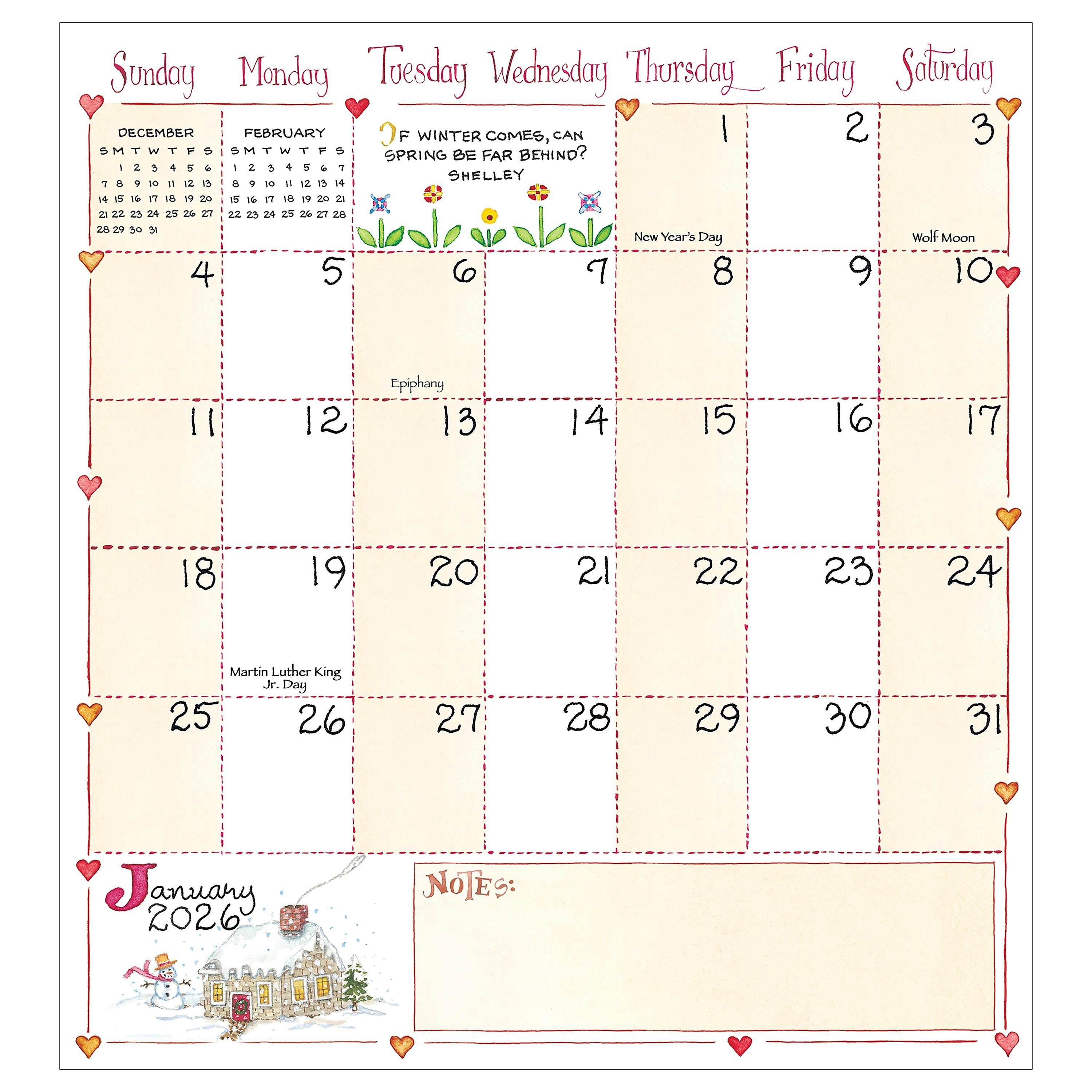 2026-2027 TF Publishing Susan Branch 3.5" x 6.5" Monthly, Paperboard Cover, Multicolored (26-7032)