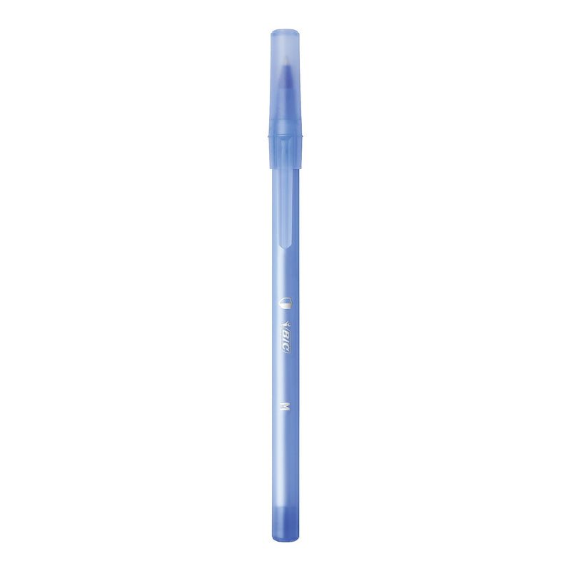 BIC Prevaguard Round Stic Ballpoint Pen, Medium Point, Blue Ink, Dozen (GSAM11-BLU)