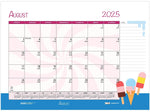 2025-2026 House of Doolittle Seasonal/Holiday 22" x 17" Academic Monthly Desk Pad Calendar (1395-26)