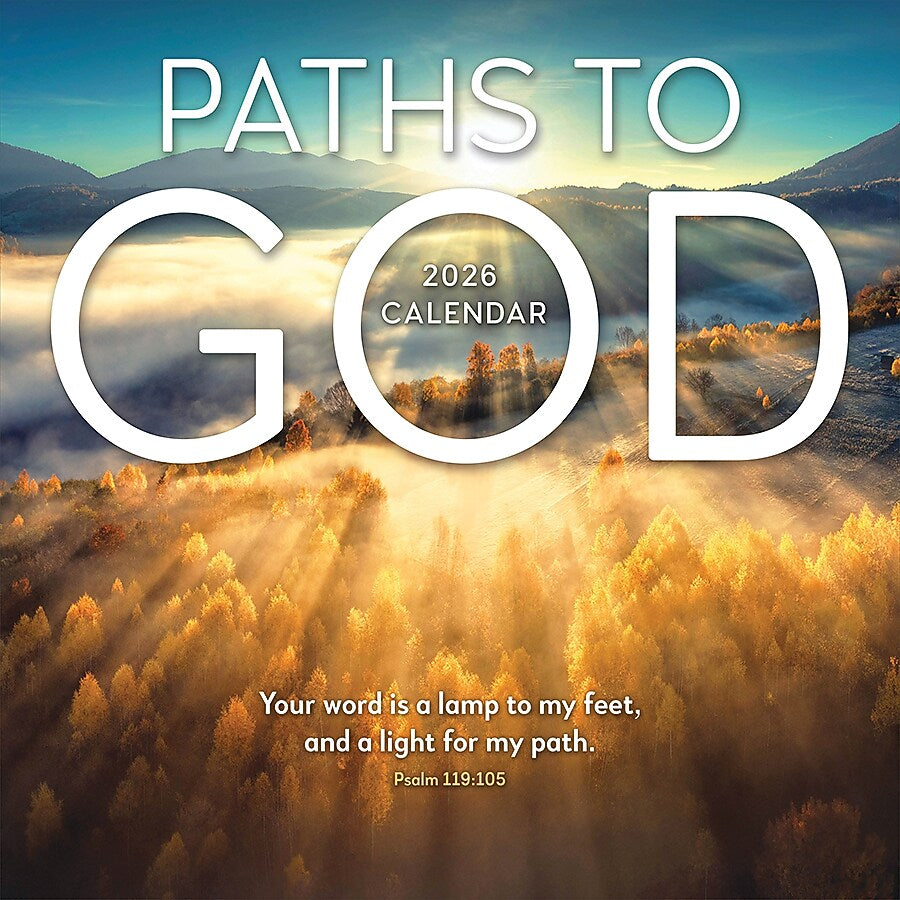 2026 TF Publishing Paths to God 12" x 12" Monthly Wall Calendar (26-1022)