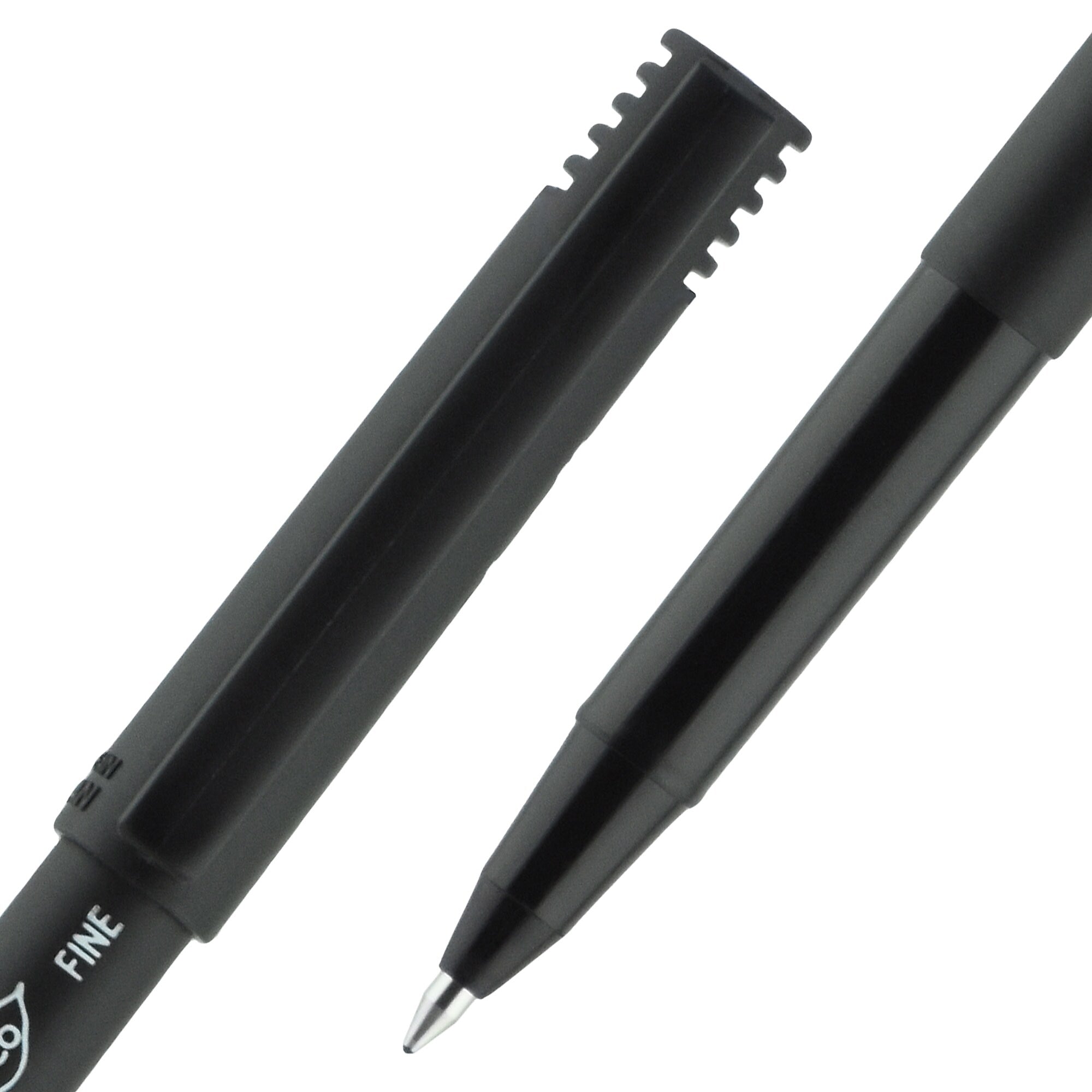 uni-ball Onyx Rollerball Pens, Fine Point, 0.7mm, Black Ink, Dozen (60143)