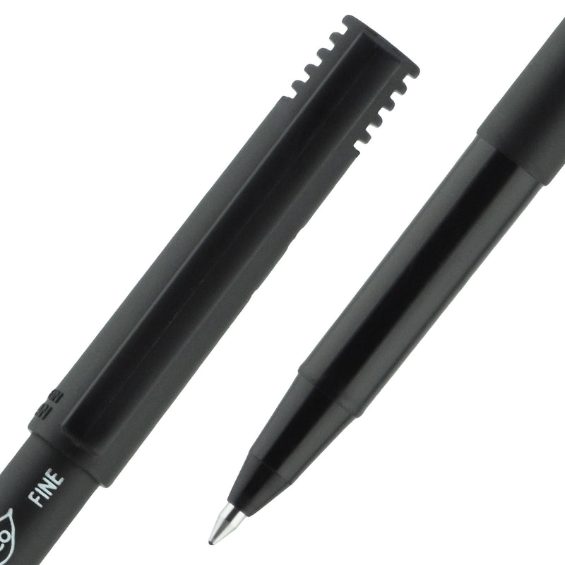 uni-ball Onyx Rollerball Pens, Fine Point, 0.7mm, Black Ink, Dozen (60143)